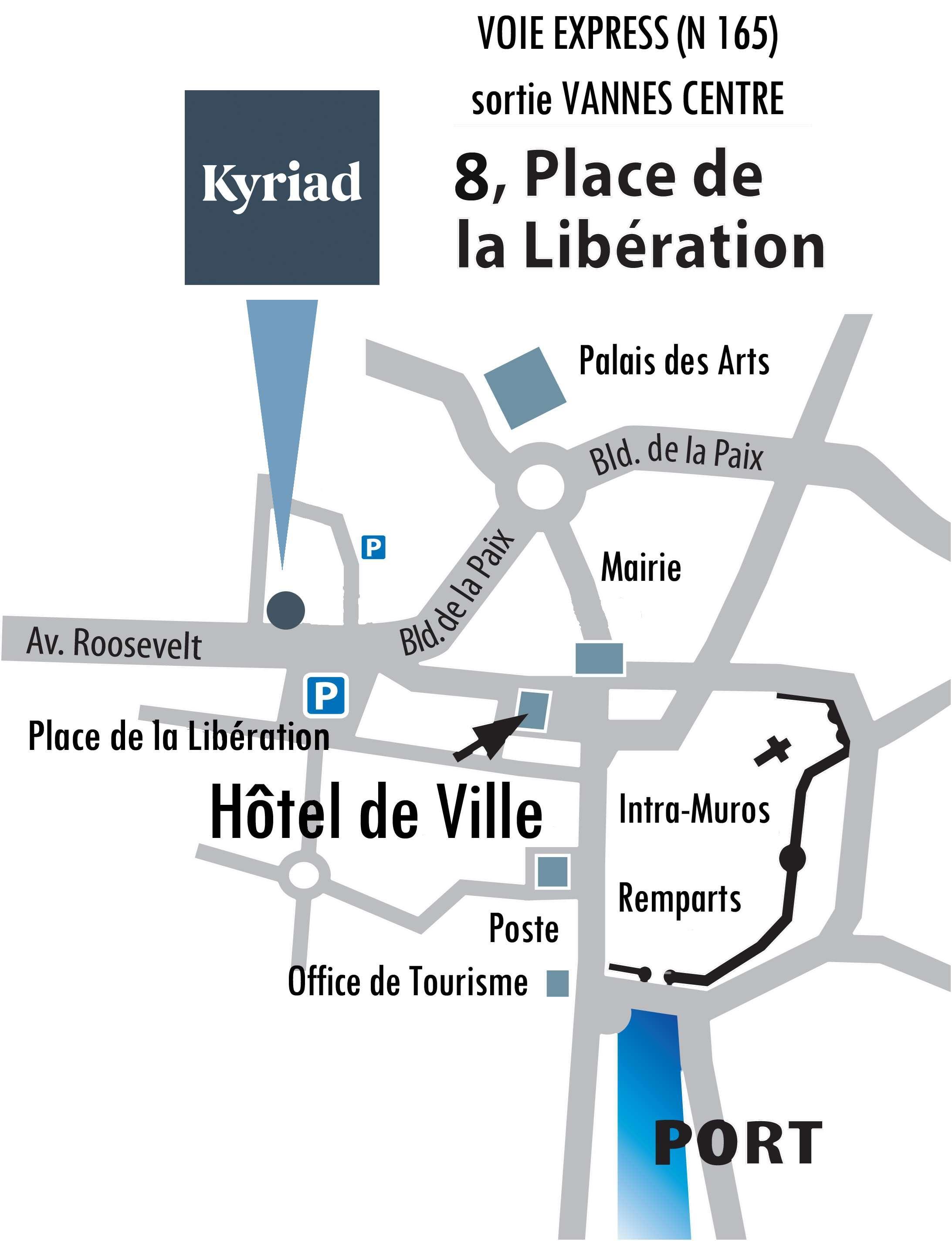 Kyriad Vannes Centre Ville Exterior foto